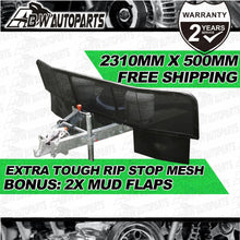 Load image into Gallery viewer, Camper Trailer Stone Guard Shield Protection, Black Mesh, Removable, Off Road RV