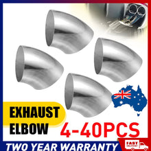 Load image into Gallery viewer, 4-40X Car Exhaust Pipe Stainless Steel 45 Degree Bend Elbow Tubes 3Inch/76mm A