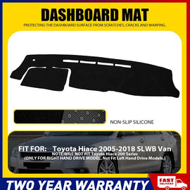 Dash Mat for Toyota Hiace LWB Van 2005-18 Non-Slip Microfiber Pad Cover Hot