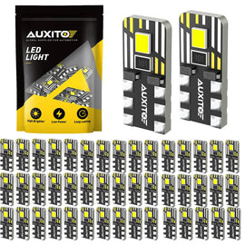 40x AUXITO T10 168 2SMD Car Dashboard LED Light Bulb Interior Side Wedge Map