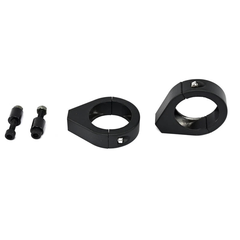 Chrome Turn Signal Light Bracket Indicator for 41mm Front Fork Motorcycle Holder