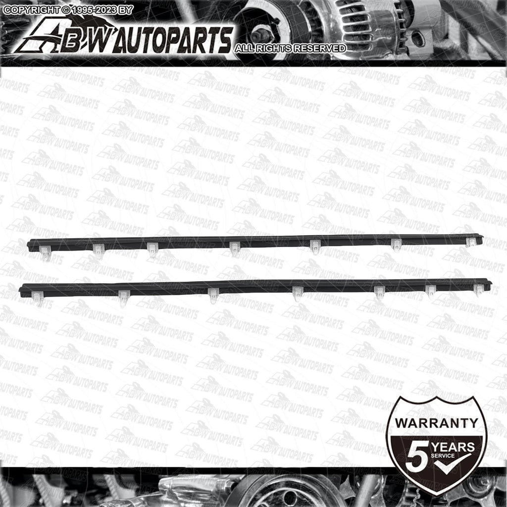 2 x Front Door Weather strip Belt Moulds For Toyota Landcruiser 70 75 78 79