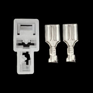 Automotive 2-Way T-Shape 2-Pin Plug Socket Wiring Connector 12V