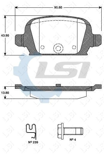 Rear Brake Pads and Disc Rotors set for Holden TIGRA XC 1.8 2005-