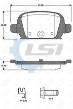 Load image into Gallery viewer, Rear Brake Pads and Disc Rotors set for Holden TIGRA XC 1.8 2005-