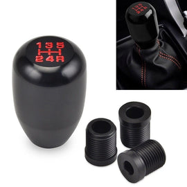 Aluminum Car Universal Manual Gear Knob Shifter 5 Speed Stick Shift Lever Black