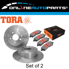 Rear Disc Brake Rotors + Pads for Toyota Kluger GSU40 GSU45 V6 3.5L 2007~2014