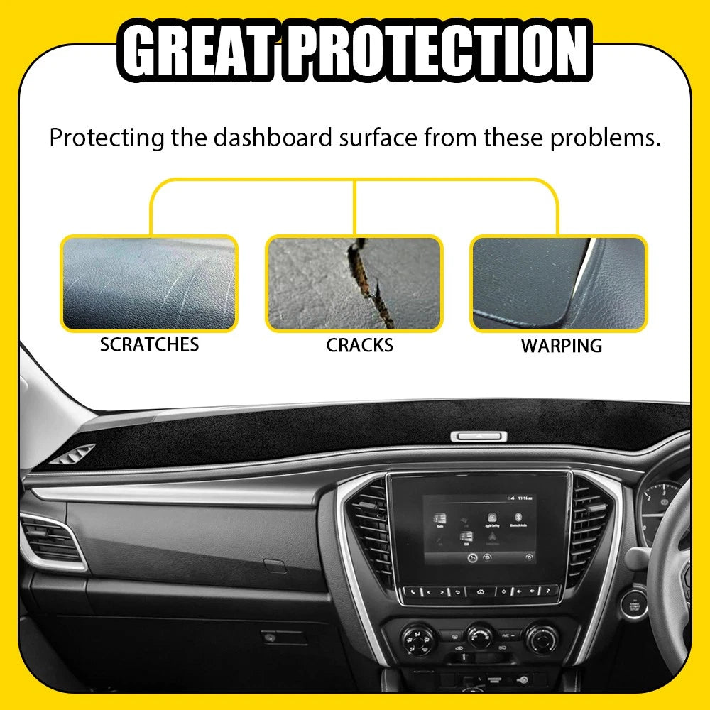 BLACK DASH MAT for ISUZU MU-X LS-U LS-T LS-M MUX All Model 7/2021-2025 DM1622 A