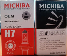 Load image into Gallery viewer, H7 Halogen Headlight PX26D High Low Beam Globe Bulb 12V 100W Michiba x 2pc