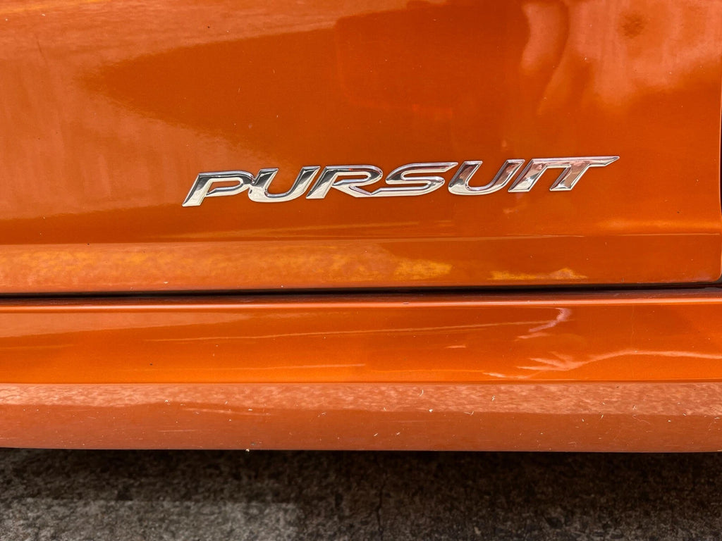 3x Chrome Finished Pursuit Badge Decals for Ford BA BF Side Skirt and Tailgate