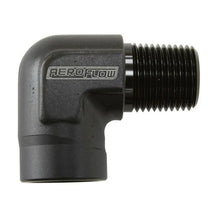 Load image into Gallery viewer, Aeroflow AF914-02BLK 90Deg Female - Male Elbow 1/8 Npt Black