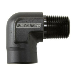 Aeroflow AF914-02BLK 90Deg Female - Male Elbow 1/8 Npt Black