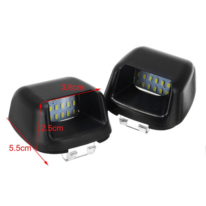 2x 18-LED License Number Plate Light for Nissan Navara D40 Frontier 2004-2018 ST