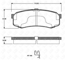 Load image into Gallery viewer, Rear Genuine Toyota Brake Pads + HP Disc Rotors Set for Toyota FJ Cruiser GSJ15R