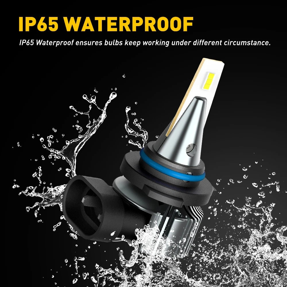 AUXITO 2/4X 9006(HB4) LED Fog Light Kit Light Bulbs Hi/Low Beam Globes 6500K A