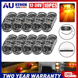 10-40X LED Clearance Lights-Amber/Red Side Markers Truck/Trailer/RV/Caravan NEWA