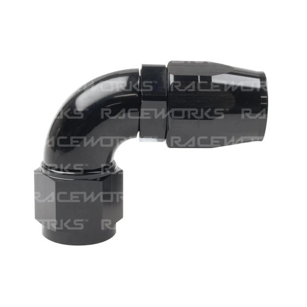 Raceworks Cutter Hose Fitting An-8 90 Deg