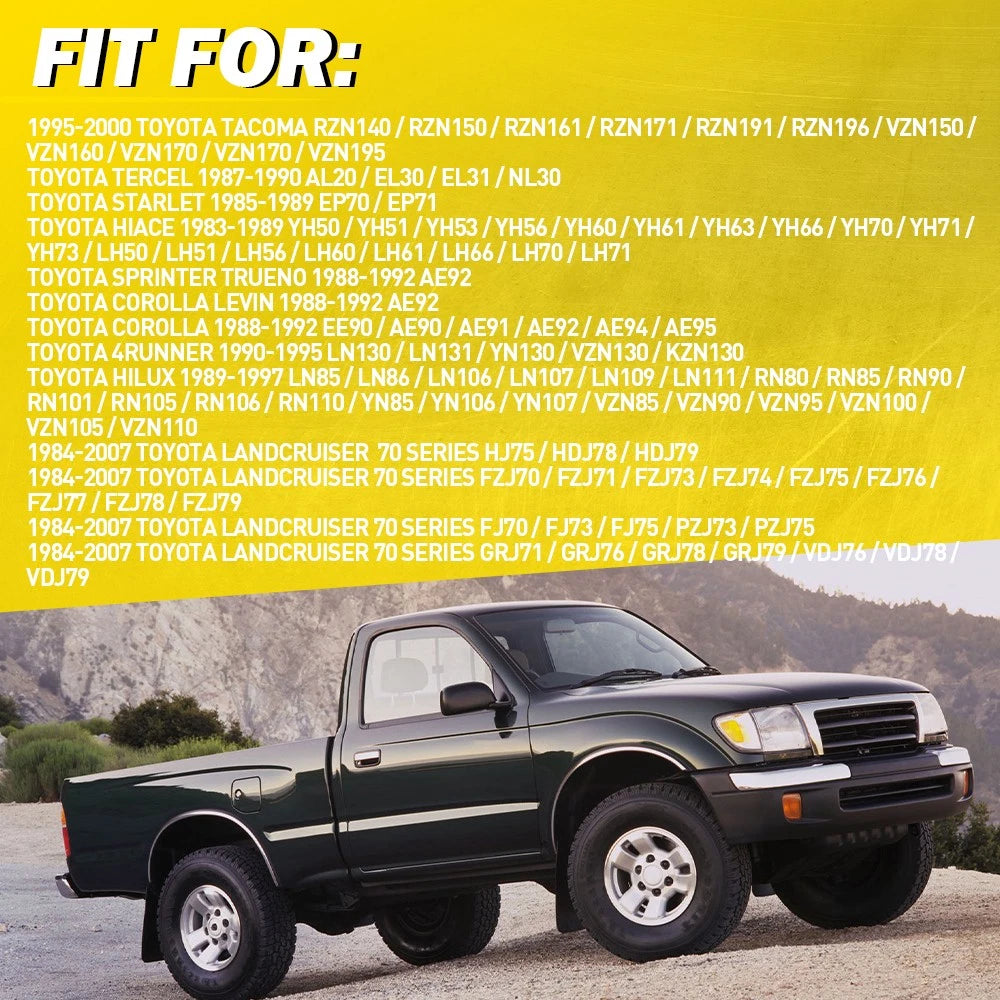 PAIR Black Inner Door Handle FITS For Toyota Landcruiser 75 78 79 Series RH LH