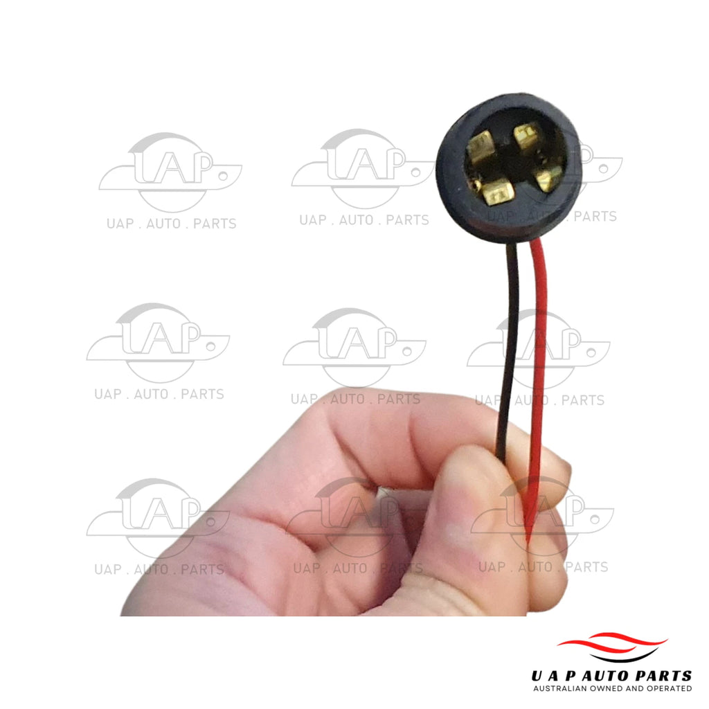 T10-3 W5W Wedge Rubber Globe Holder Car Light Socket Plug 2pc Pack