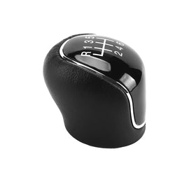 Pair of leather 6-speed gear shift knobs suitable for Ford Ranger and Mazda BT-50.