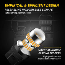 Load image into Gallery viewer, 2/4/8x AUXITO 7443 7440 W21W T20 54 LED AMBER YELLOW INDICATOR TURN SIGNAL NEWA