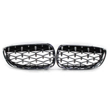 Load image into Gallery viewer, For BMW E92 E93 2006-09 Coupe M3 Diamond Front Kidney Grille Grill Chrome Black