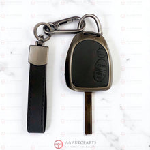 Load image into Gallery viewer, Black Leather &amp; Metal Key Cover Case Holden Commodore VT VX VY VZ WH WK 3 Button