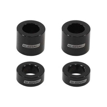 Load image into Gallery viewer, Aeroflow Billet Bolt Spacers Black M10 3/8" 4 Pack