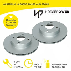 Front Brake Disc Rotors for Ford LASER KF KH 90 - 94 Manual Models 235mm