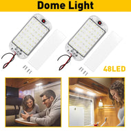 2 Pack 12V Led RV Ceiling Dome Light Interior LED Lighting for Trailer Camper RV