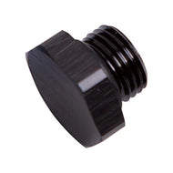 Aeroflow AF814-12BLK ORB Hex Port Plug -12AN Black Aluminium