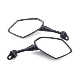 2x Carbon Black Side Rearview Mirrors For Honda CBR1000RR 2004-07 CBR600RR 03-19