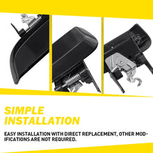 Load image into Gallery viewer, 2x REAR Outer LH+RH Door Handle For Nissan Pathfinder R51 2005-2013 Black/Chrome