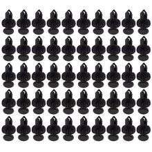 Load image into Gallery viewer, 50 x 8mm Hole Plastic Rivet Fastener Push Clips Black Nylon For Car Auto Fender
