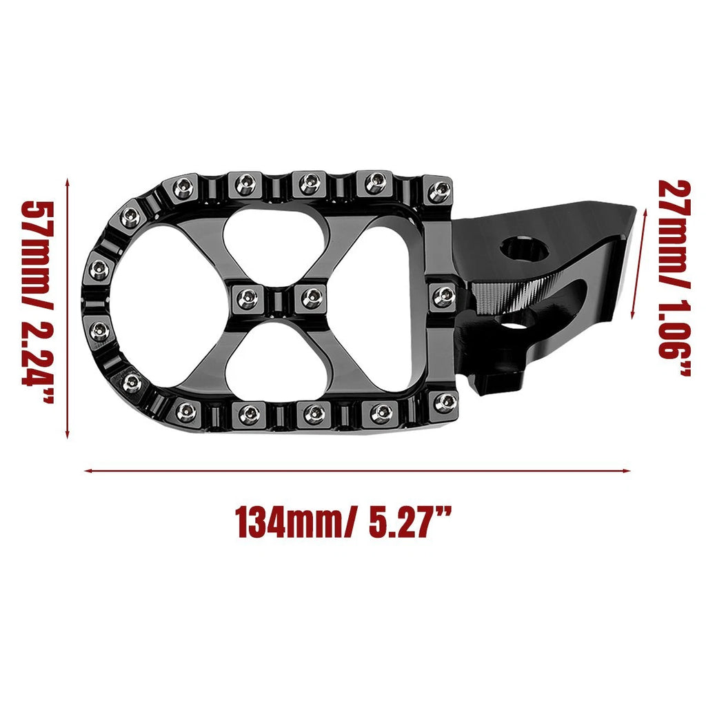 Black Aluminum Footpegs Foot Peg For Sur-ron Surron Ultra Bee 2023 2024 ST