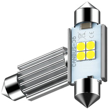 Load image into Gallery viewer, 2pcs AUXITO 36MM 3030 4 LED White Festoon Interior Dome Roof Trunk Light