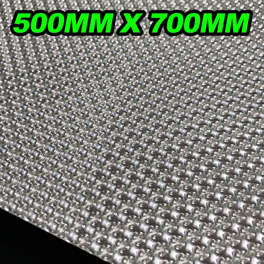 NEW 500mm X 700mm Car EXHAUST HEAT SHIELD Embossed Aluminium DIY Fold Form AU OZ