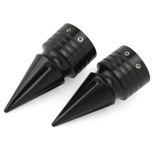 Load image into Gallery viewer, Spike Front Axle Nut Covers Caps Motor for Harley Sportster Touring Dyna Softail