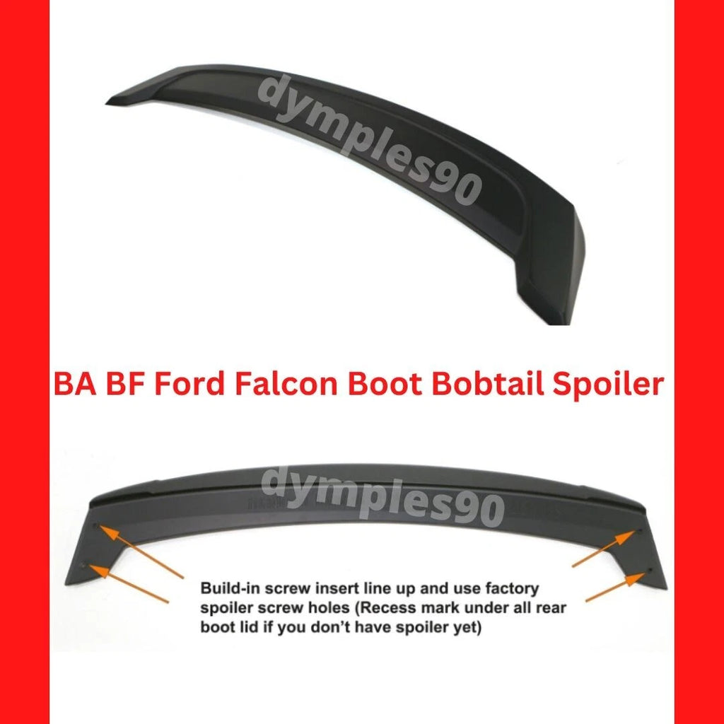 Fits Ford Falcon BA BF XR6 XR8 FPV Turbo Rear Boot Trunk Spoiler Bobtail (02-08)