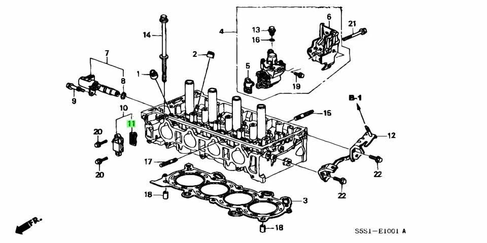 Genuine Honda VTC Filter Assy 15845-RAA-A01