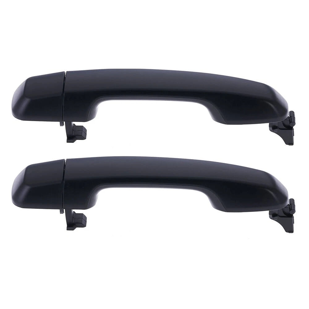 Door Handle Outer for Toyota Landcruiser J150 09-23 Set of 2 Black REAR LH+RH