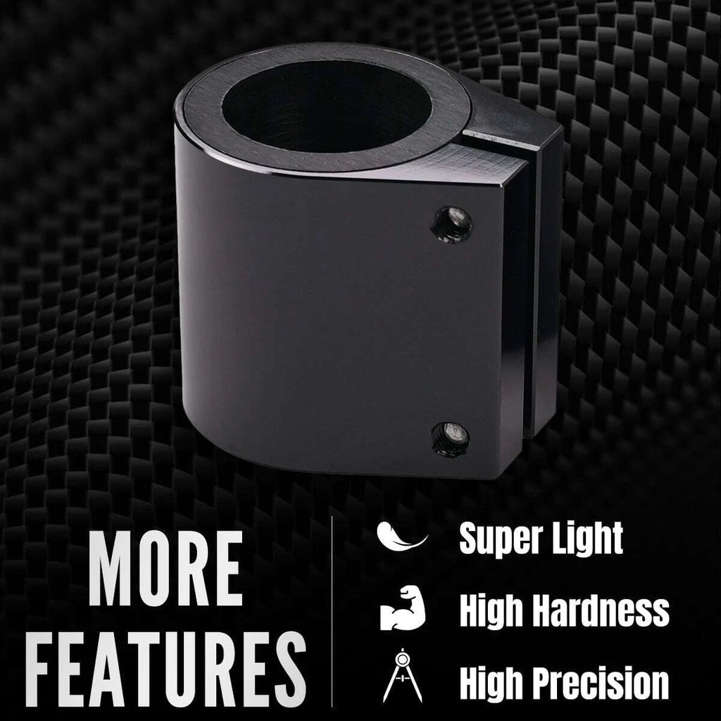 Black CNC Exhaust High Temp Pipe Clamps Connector For Yamha Banshee 350 1987-06