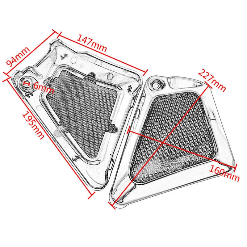 Left &Right Airbox Frame Neck Side Cover For Harley V-Rod VRSCA 2002-2006 VRSCB