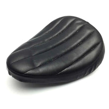 Load image into Gallery viewer, Black Motorcycle Leather Driver Solo Seat for Harley Bobber Chopper For Honda ST