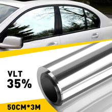 Load image into Gallery viewer, Window Tint 35% VLT 50cmX3m Car Film Roll Silver Home Tool Tinting Kit Universal
