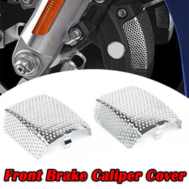 Pair Front Brake Caliper Insert Set Cover For Harley Road King Street Glide FLHX