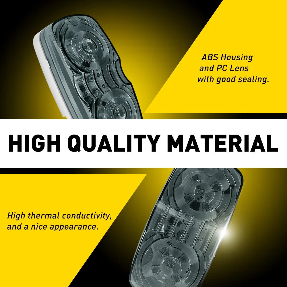 16x AMBER RED LED CLEARANCE LIGHTS SIDE MARKER LAMP TRAILER TRUCK UTE 24V IP67 Z