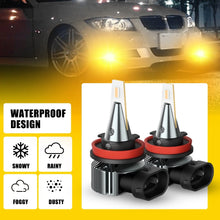 Load image into Gallery viewer, AUXITO Canbus Free LED Headlight H11 H9 H8 Bulb Kit Globe Beam Amber Yellow AU