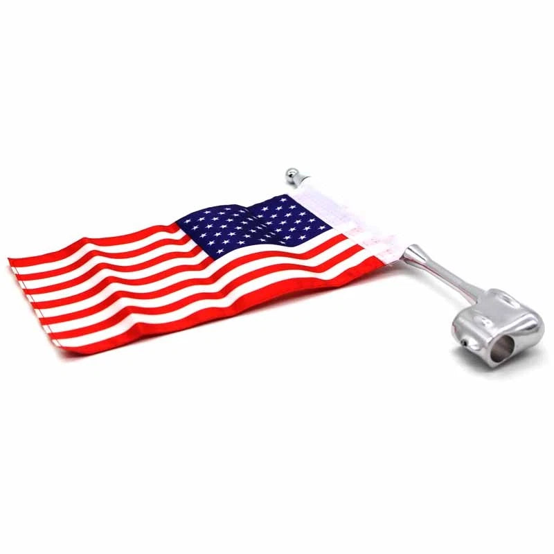 For Honda Goldwing GL1800 2001-2011 Motorcycle USA American Flag & Flag Pole ST