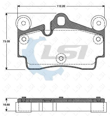 Rear Brake Pads and Rotors Set for Audi Q7 4.2i 6.0TDI 358mm rear 2006-